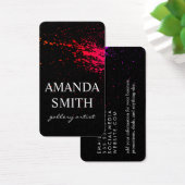 Colorful Ink Splatter / Black (Desk)