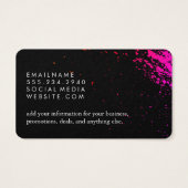 Colorful Ink Splatter / Black (Back)