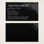 Colorful Ink Splatter / Black Gray (Front & Back)