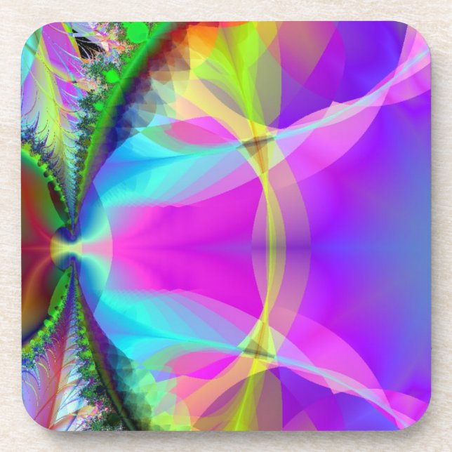 Colorful Inner Circle Coaster (Front)