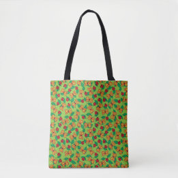 Colorful Insects, Butterflies and Ladybugs Tote Bag