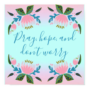 Colorful Inspirational Catholic Quote  Poster