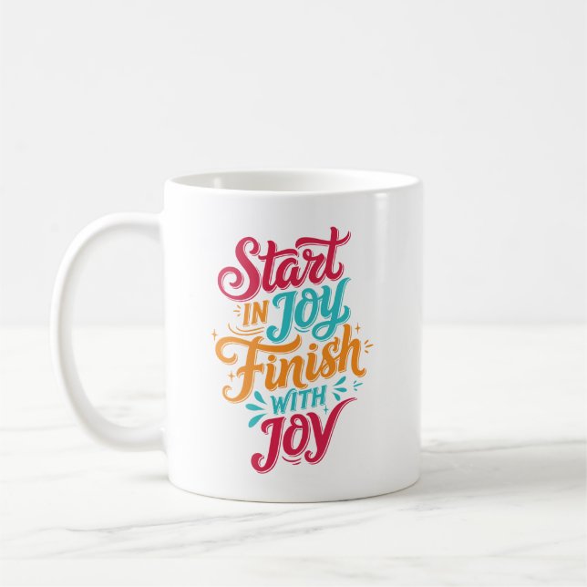 Colorful Inspirational Coffee Mug (Left)