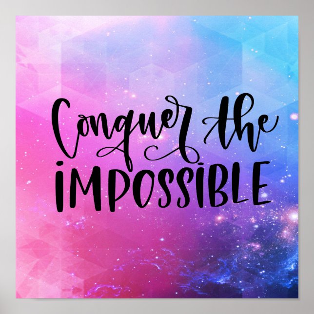 Colorful Inspirational Quote Poster (Front)