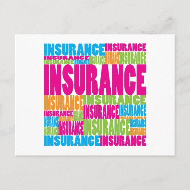 Colorful Insurance Postcard (Front)