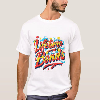 Colorful Interconnected Hearts Tee - Lifetime Bond
