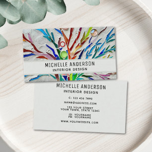 Colorful Interior Design  Business Card