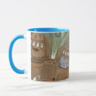 Colorful interior domed ceiling of Blue Mosque Mug