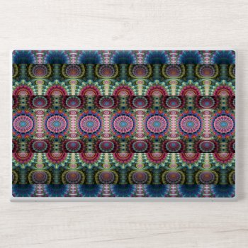 Colorful Intricate Geometric Pattern Hp Laptop Skin by skellorg at Zazzle