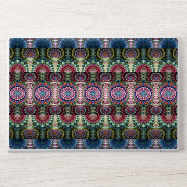 Colorful Intricate Geometric Pattern HP Laptop Skin (Front)