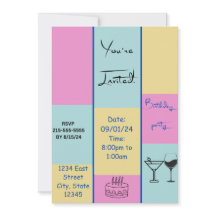 Colorful Invitation