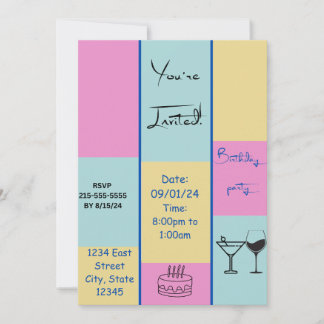 Colorful Invitation