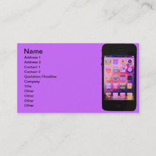 Colorful iPhone Business Card
