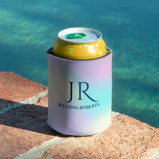 Colorful iridescent background 2 can cooler (In Situ Pool)