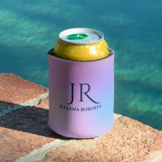 Colorful iridescent background 3 can cooler