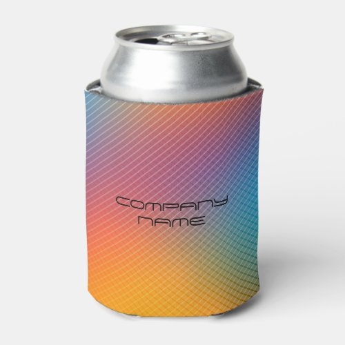 Colorful iridescent holographic background can cooler