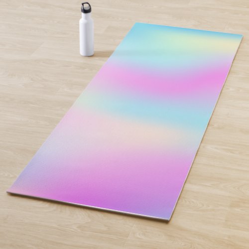 Colorful iridescent modern background yoga mat