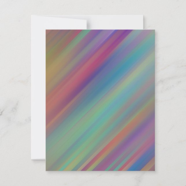  Colorful Iridescent Motion Blank Greeting Card (Front)