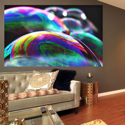 Colorful Iridescent Sparkling Bubbles Canvas Print