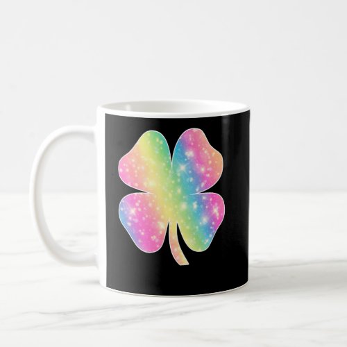 Colorful Irish Shamrock Lucky Four Leaf C Patrick Coffee Mug