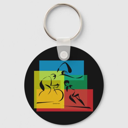 Colorful Ironman Abstract Keychain