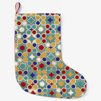 Colorful Islamic Mosaic Seamless Pattern Small Christmas Stocking