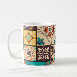 Colorful Islamic Patchwork: Vintage Tile. Coffee Mug