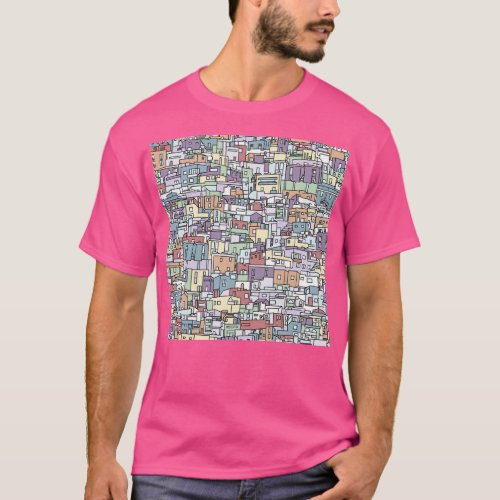 Colorful Island Houses T_Shirt