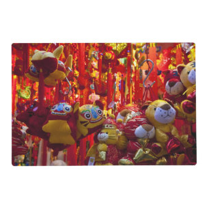 Colorful items for sale in a shop in Hong Kong Placemat