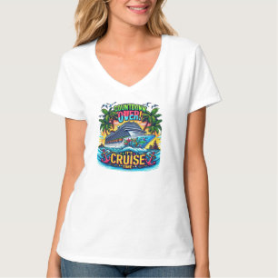 Colorful "It's Cruise Time" Countdown Cruise Ship T-Shirt