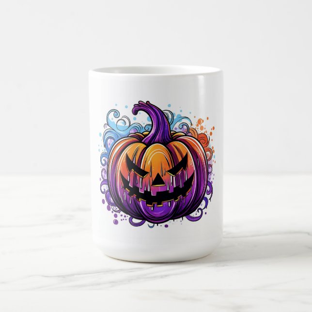 Colorful Jack-O-Lantern Coffee Mug (Center)