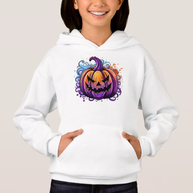 Colorful jack-O-Lantern Hoodie (Front)