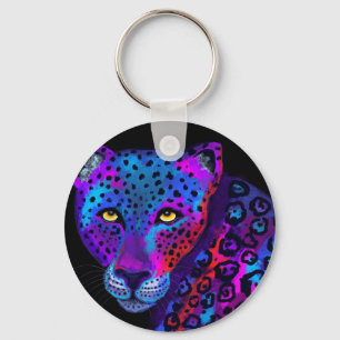 Colorful Jaguar Keychain