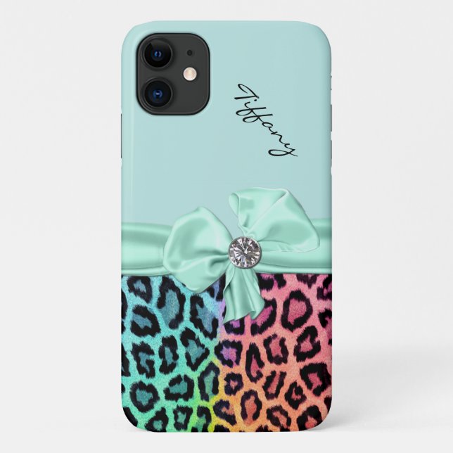 Colorful Jaguar Print Case-Mate iPhone Case (Back)