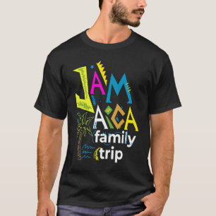 Colorful Jamaica Family Trip Spring Break Summer V T-Shirt
