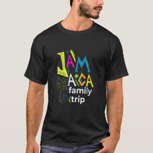 Colorful Jamaica Family Trip Spring Break Summer V T-Shirt