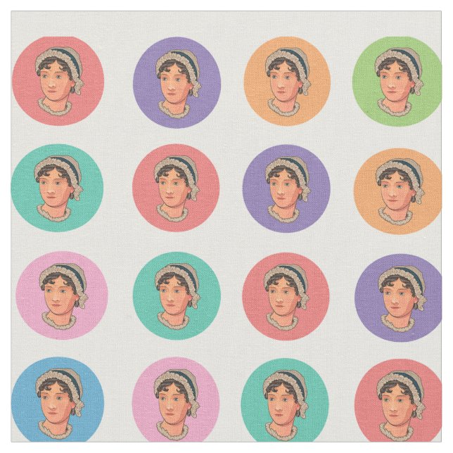 Colorful Jane Larger Circles Fabric (Close Up)