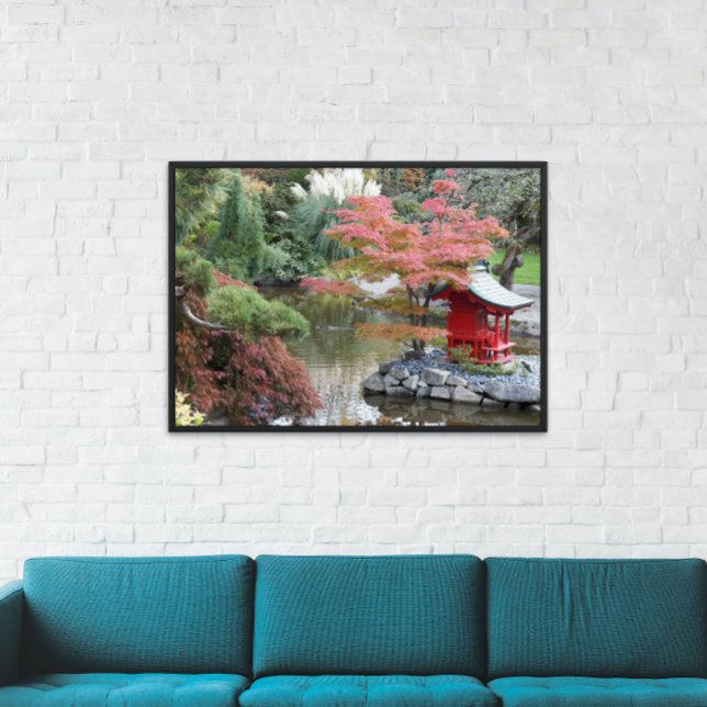 Colorful Japanese Botanical Garden Photo Print (In Situ Framed)