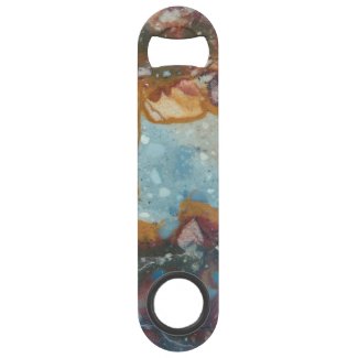 Colorful Jasper Stone Pattern Speed Bottle Opener