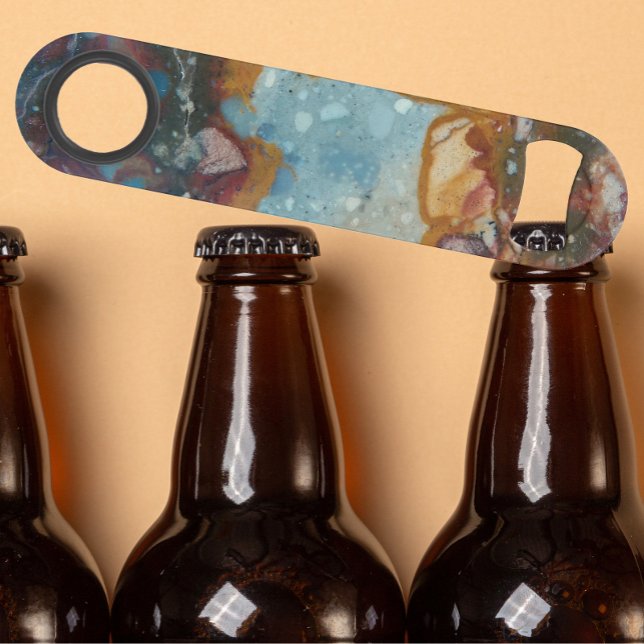 Colorful Jasper Stone Pattern Speed Bottle Opener (In Situ Beer Bottles)