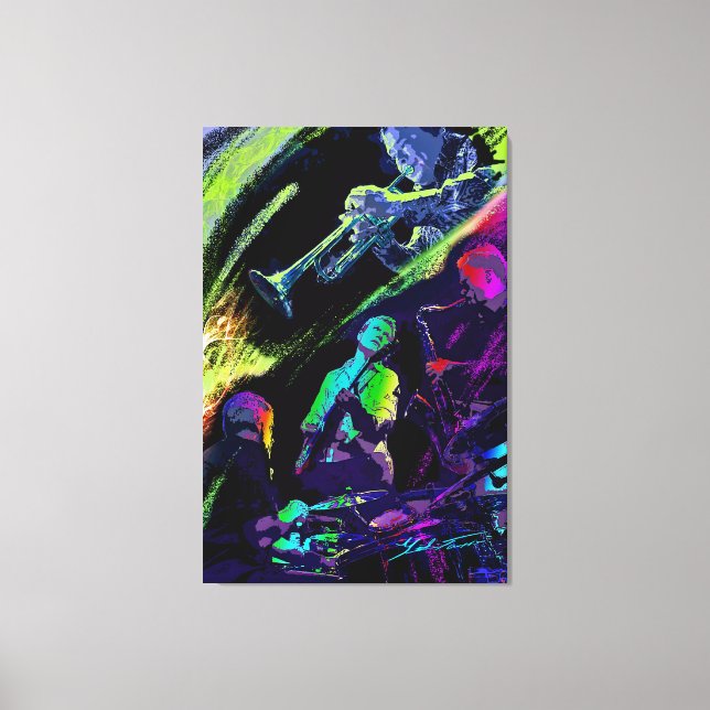Colorful Jazz Canvas Print (Front)
