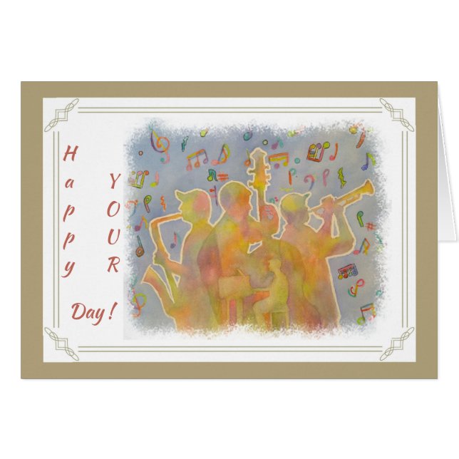 COLORFUL JAZZ CARDS (Front Horizontal)