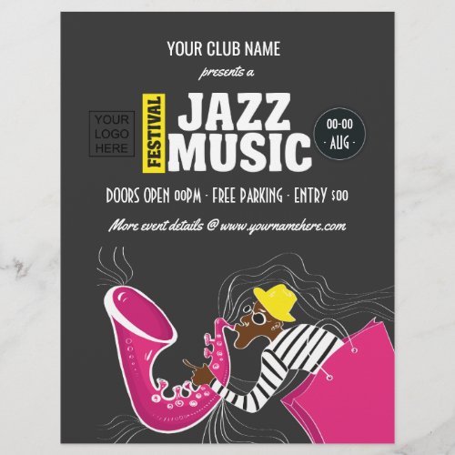Colorful Jazz Music Festival Flyer