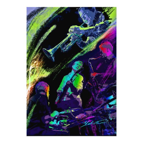 Colorful Jazz Photo Print