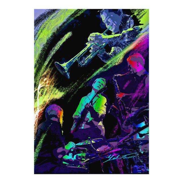 Colorful Jazz Photo Print (Front)