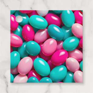 Colorful Jelly Bean Art Gift Tags