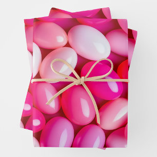 Colorful Jelly Bean Art Wrapping Paper Sheets