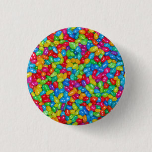 Colorful jelly bean Button