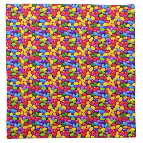 Colorful jelly beans cloth napkin