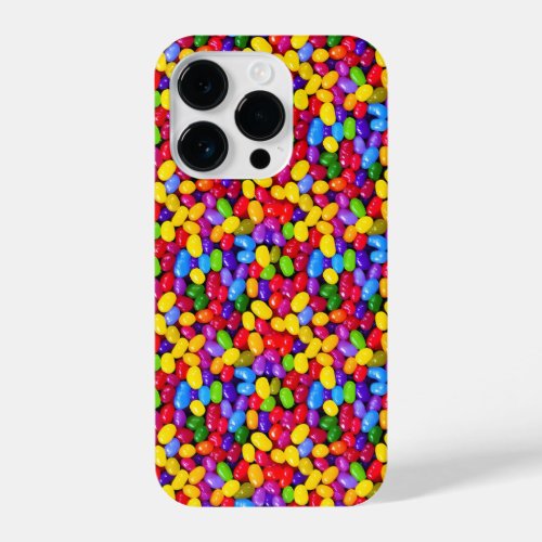 Colorful jelly beans iPhone 14 pro case